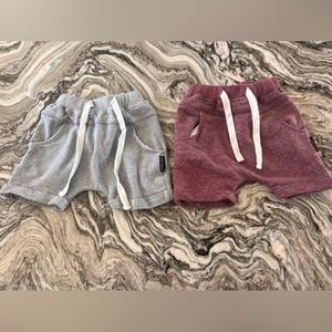 LITTLE BIPSY Set of Collection Raw Edge Shorts 18-24M